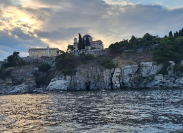 The castle of Kavala above the rocks
