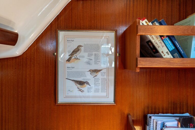 The pipit print aboard Yacht Pipit